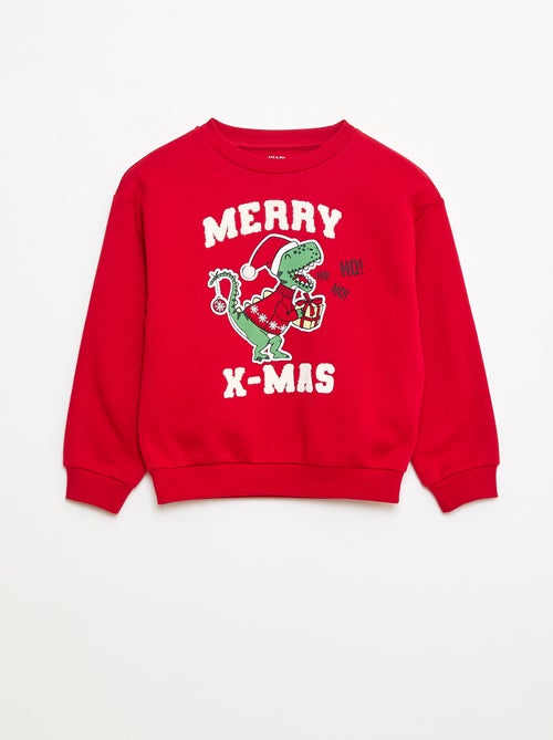 Camisola de Moletom com Estampa de Natal - Kiabi