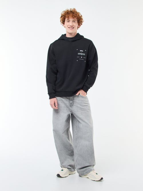 Camisola de Moletom com Estampa - Kiabi