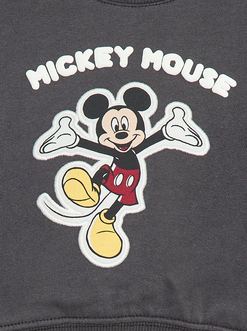 Camisola de Moletom Estampada 'Mickey' Preto - Kiabi
