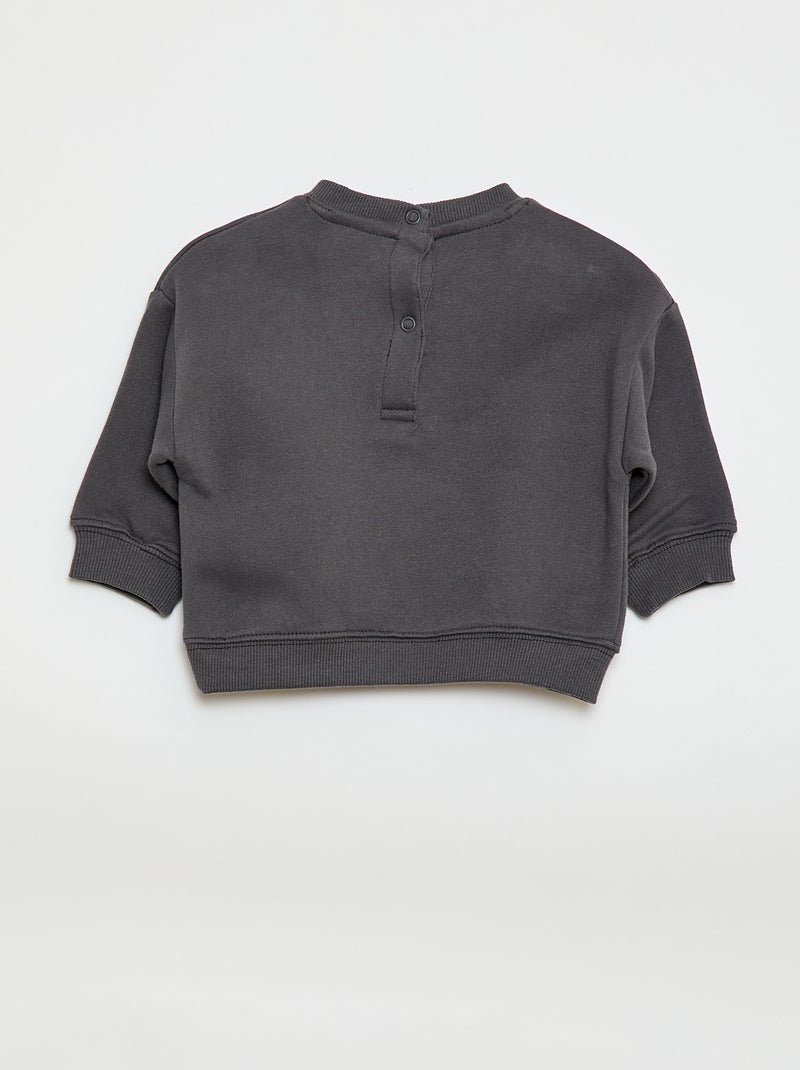 Camisola de Moletom Estampada 'Mickey' Preto - Kiabi