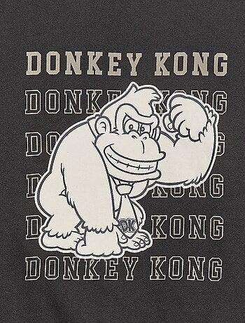 Camisola de Moletom Felpudo com Estampa 'Donkey Kong'
