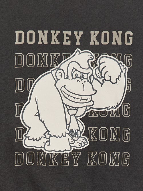 Camisola de Moletom Felpudo com Estampa 'Donkey Kong' - Kiabi