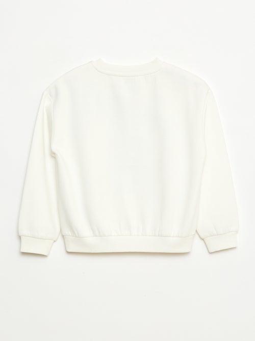 Camisola de Moletom Felpudo com Estampa 'Natal' - Kiabi