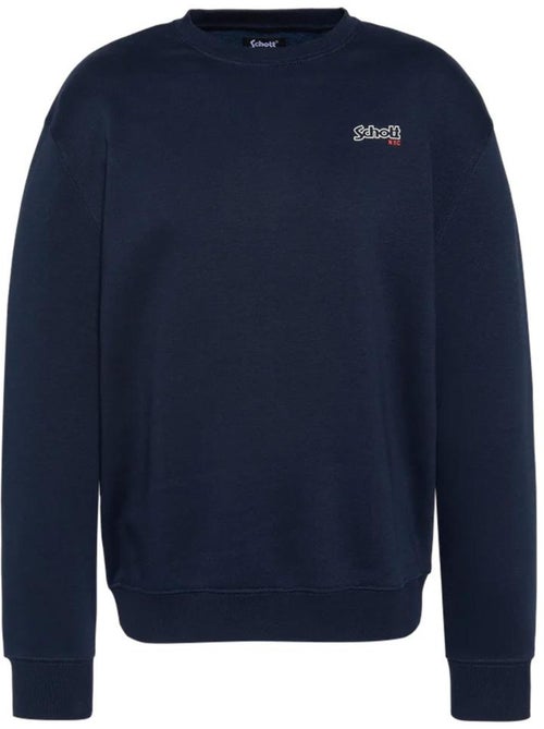 Camisola de moletom masculina schott stan azul-marinho - Kiabi Camisola de moletom masculina schott stan azul-marinho - Kiabi