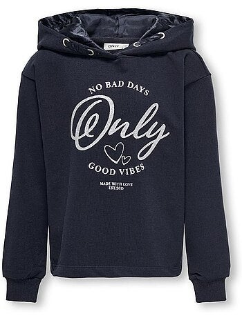 Camisola de Moletom para Menina ONLY Kids Kogwendy Azul Marinho