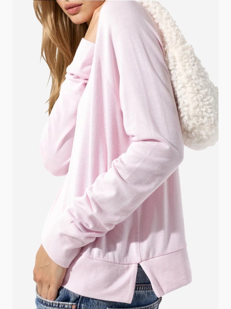 Camisola de mulher em mistura de viscose busem Rosa-claro - Kiabi