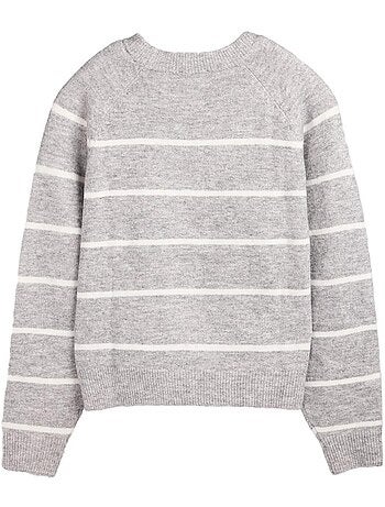 Camisola de Mulher Teddy Smith Plali Riscas Cinza/Branco