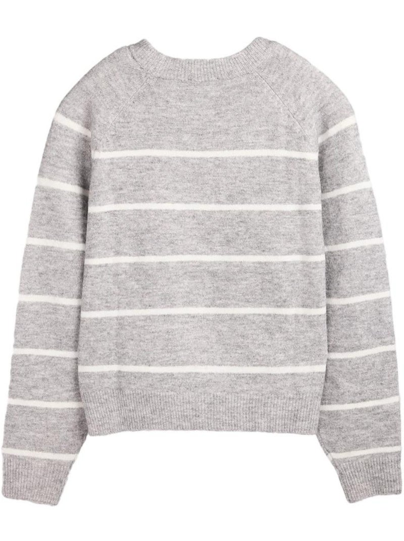 Camisola de Mulher Teddy Smith Plali Riscas Cinza/Branco Cinza-prateado - Kiabi