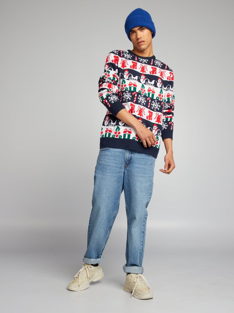 Camisola de Natal AZUL - Kiabi