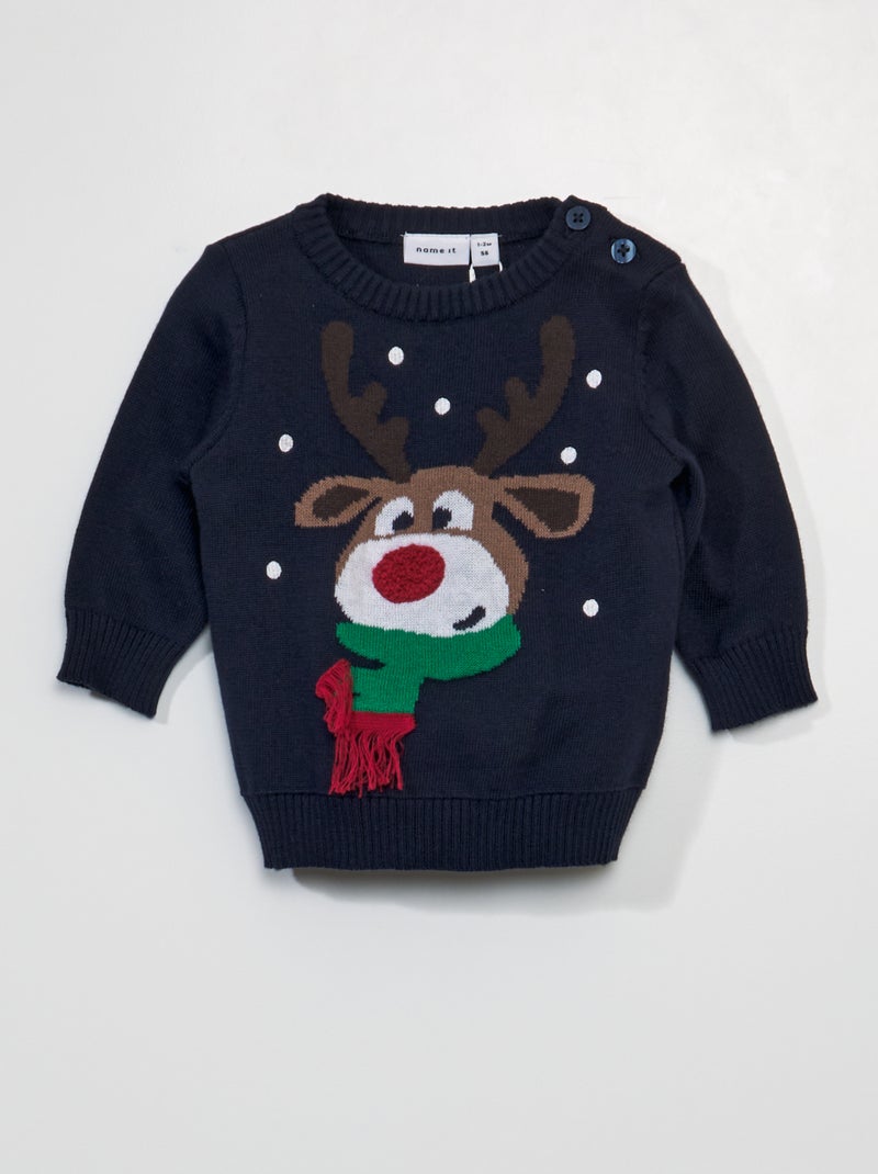 Camisola de Natal AZUL - Kiabi