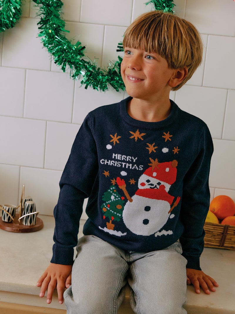 Camisola de Natal AZUL - Kiabi