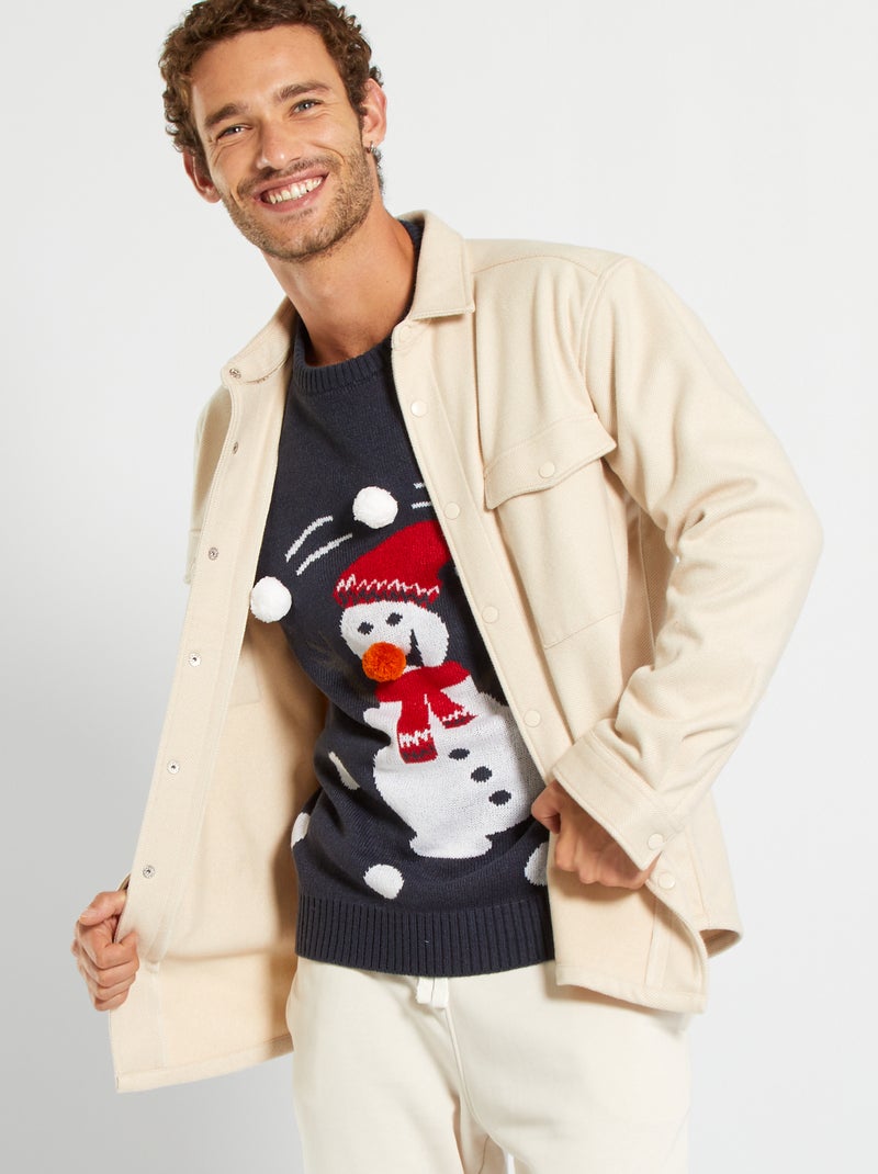 Camisola de Natal Azul Marinho - Kiabi