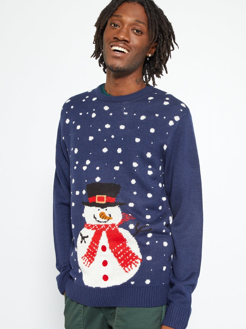 Camisola de Natal AZUL - Kiabi