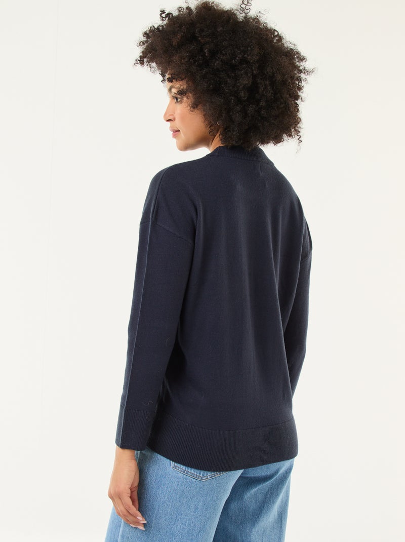 Camisola de Natal com estampado Azul - Kiabi