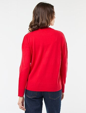 Camisola de Natal com estampado de árvore de Natal