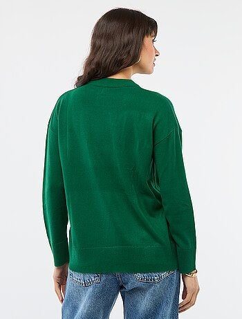 Camisola de Natal com estampado de cão