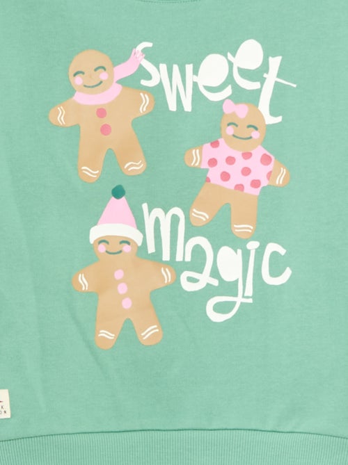 Camisola de Natal com estampado em algodão - Kiabi