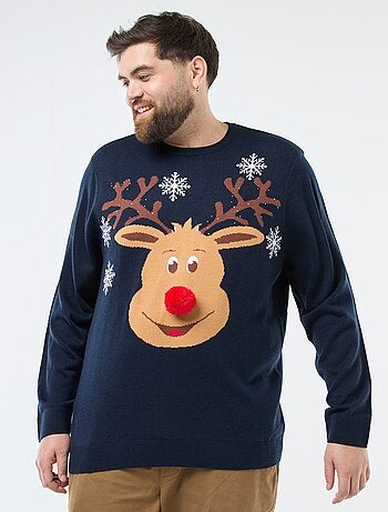 Camisola de Natal com estampado 'rena'