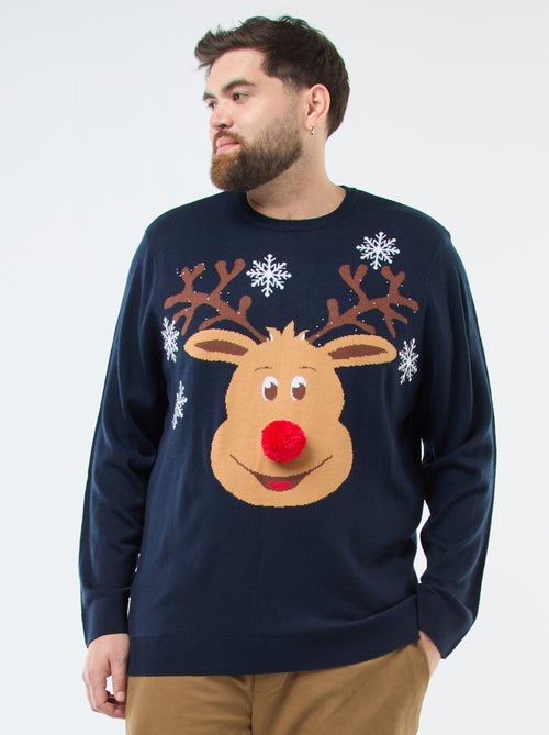 Camisola de Natal com estampado 'rena' - Kiabi