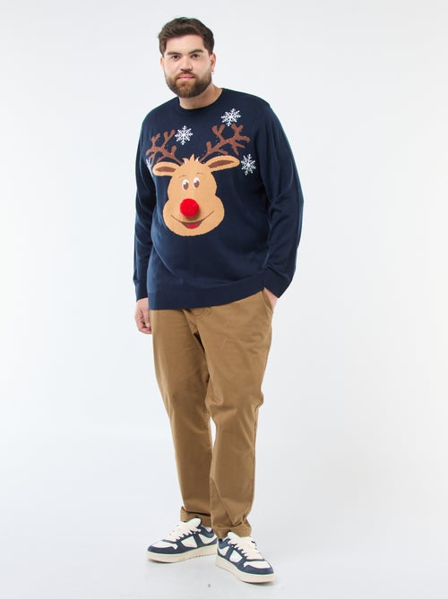 Camisola de Natal com estampado 'rena' - Kiabi