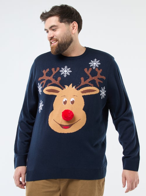 Camisola de Natal com estampado 'rena' - Kiabi