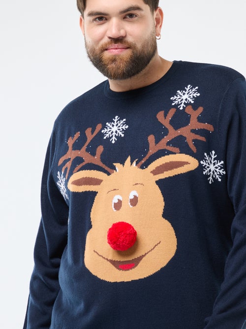 Camisola de Natal com estampado 'rena' - Kiabi