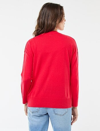 Camisola de Natal com estampado 'rena'