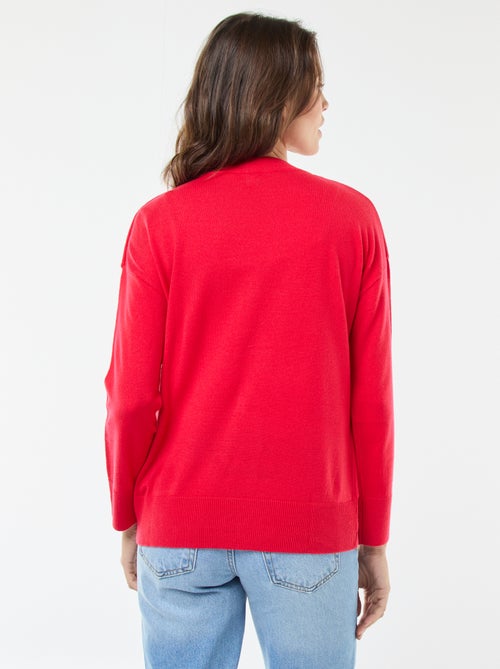 Camisola de Natal com estampado 'rena' - Kiabi