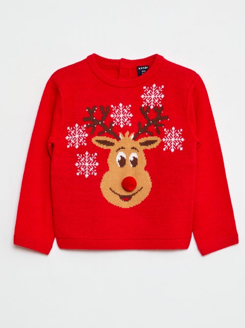 Camisola de Natal com estampado - Kiabi
