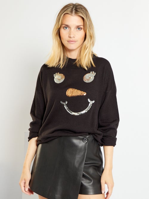 Camisola de Natal com lantejoulas - Kiabi