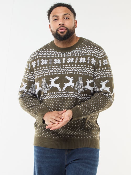 Camisola de Natal com padrão - Kiabi