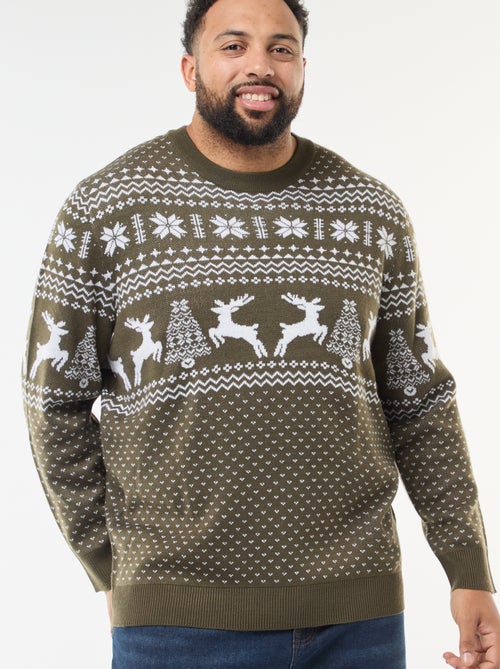 Camisola de Natal com padrão - Kiabi