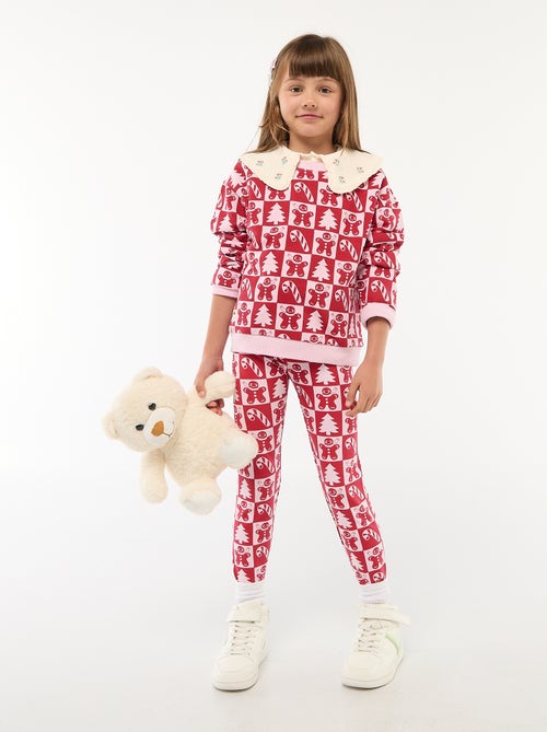 Camisola de Natal com padrão integral em algodão - Kiabi