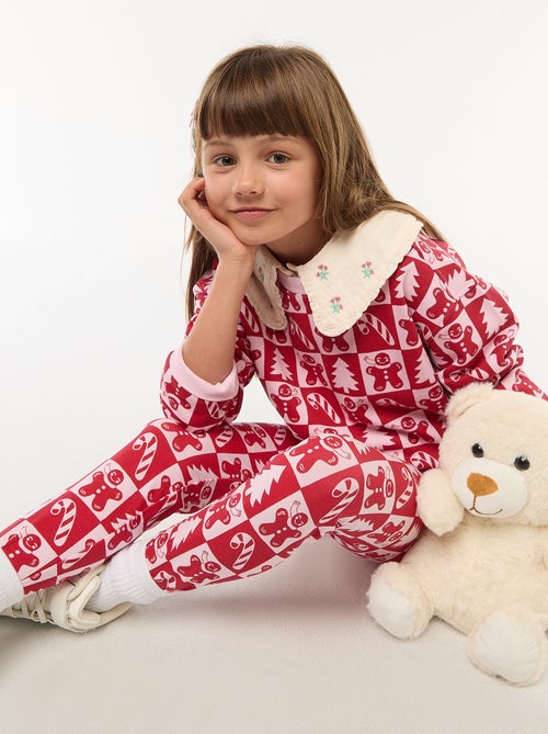 Camisola de Natal com padrão integral em algodão - Kiabi