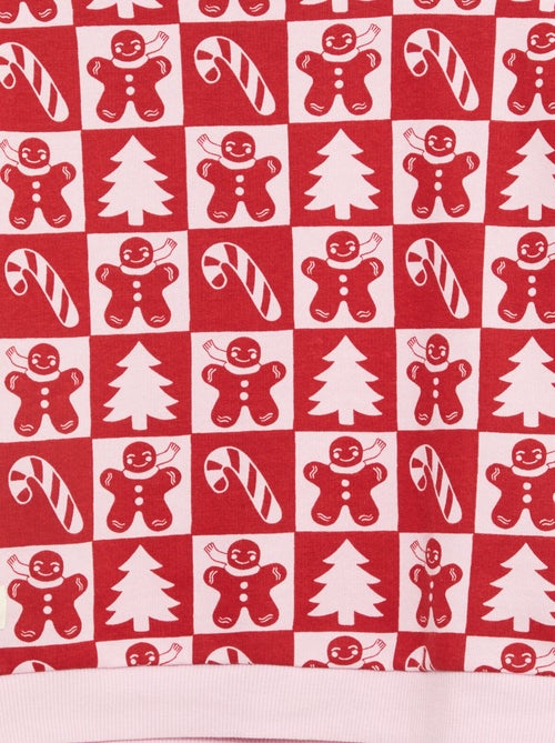 Camisola de Natal com padrão integral em algodão - Kiabi