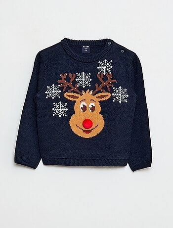 Camisola de Natal de Gola Redonda