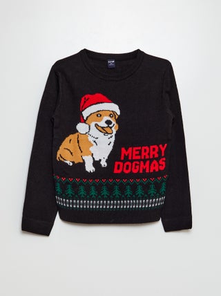 Camisola de Natal de gola redonda
