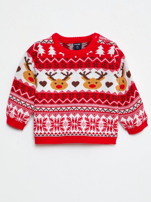 Camisola de Natal de Gola Redonda - Kiabi