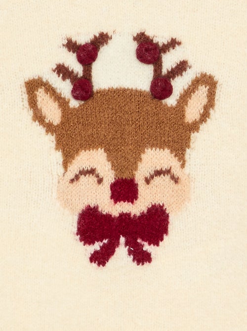 Camisola de Natal de malha fina 'rena' - Kiabi