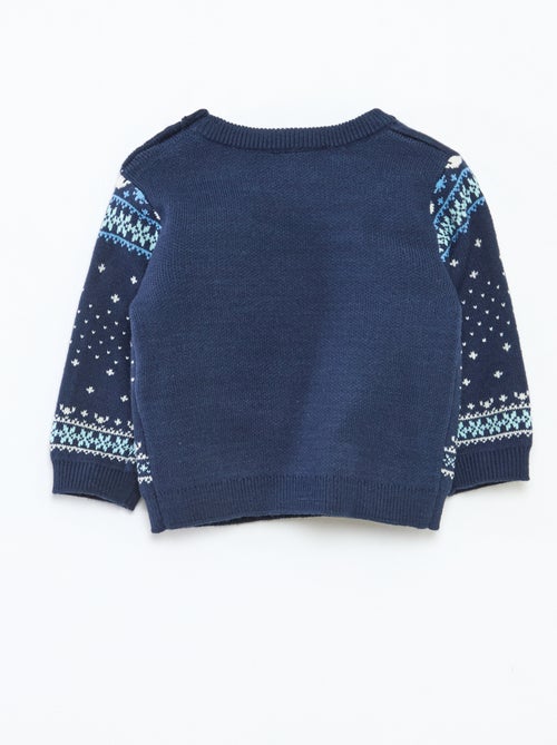 Camisola de Natal 'Disney' 'Stitch' em malha - Kiabi