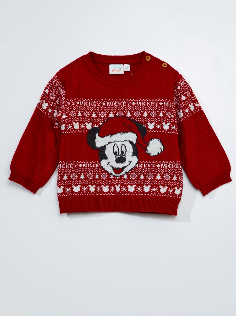 Camisola de Natal 'Disney' VERMELHO - Kiabi