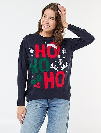 Camisola de Natal em jacquard