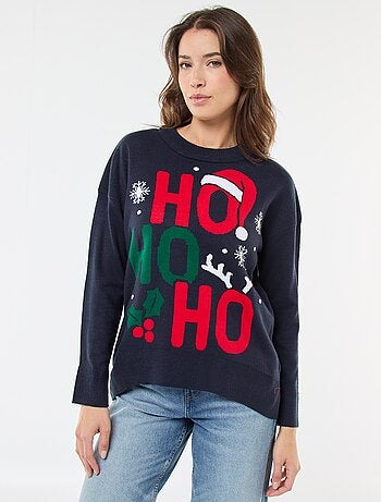 Camisola de Natal em jacquard