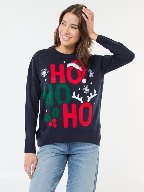 Camisola de Natal em jacquard - Kiabi