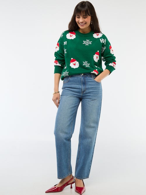 Camisola de Natal em Jacquard - Kiabi