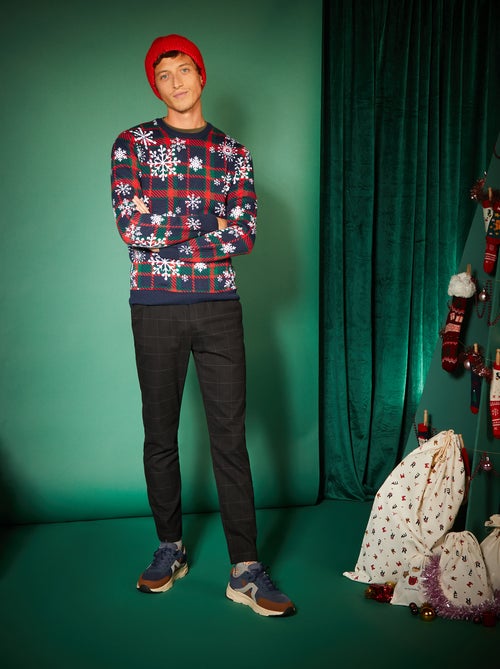 Camisola de Natal em malha grossa larga - Kiabi