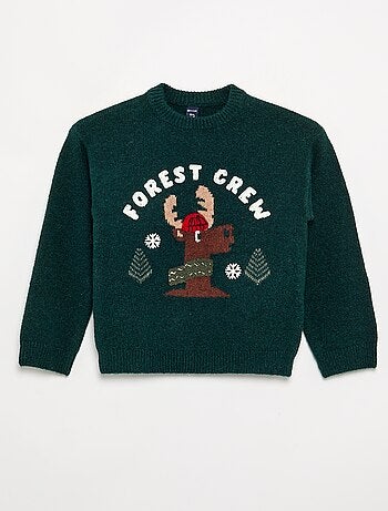 Camisola de Natal em malha grossa