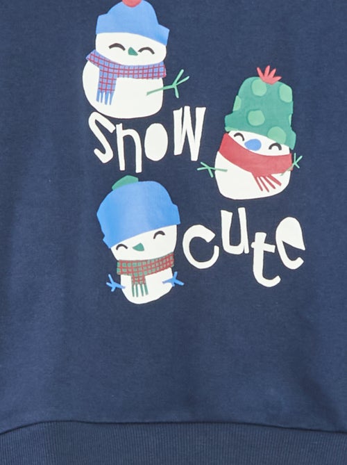 Camisola de Natal estampada em algodão - Kiabi