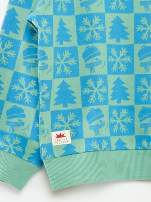 Camisola de Natal estampada em algodão - Kiabi
