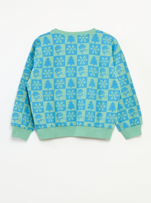 Camisola de Natal estampada em algodão - Kiabi